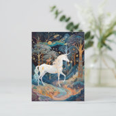 Unicorn Fantasy Art Briefkaart (Staand voorkant)