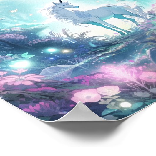 Unicorn Fantasy Art Poster (Hoek)