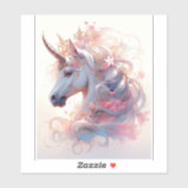 Unicorn Fantasy Art Sticker (Vel)