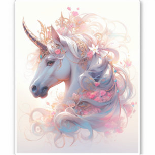 Unicorn Fantasy Art Sticker
