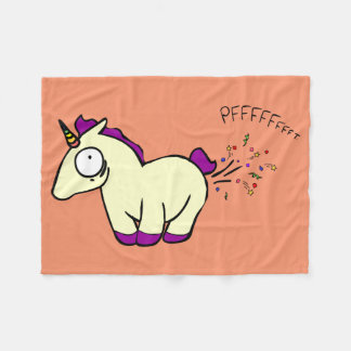 Unicorn Farts Fleece Deken