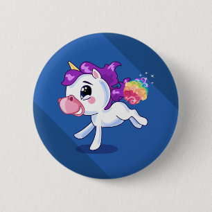 Unicorn Farts Ronde Button 5,7 Cm