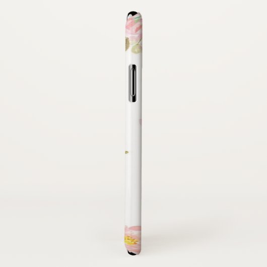 Unicorn fille Monogram iPhone X Coque (Dos/Droite)