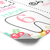 Unicorn First Year poster board met foto (Hoek)