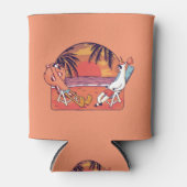 Unicorn Flamingo Beach Blikjeskoeler (Voorkant)