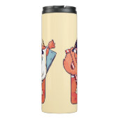 Unicorn Flamingo Beach Thermosbeker (Achterkant)