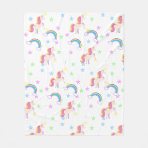 Unicorn Fleece Blanket Deken