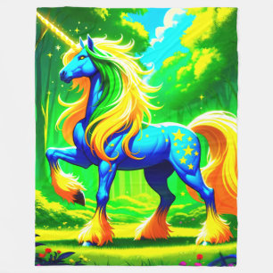 Unicorn Fleece Deken