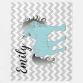 Unicorn Fleece Deken (Voorkant)