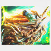 Unicorn Fleece Deken (Voorkant (Horizontaal))