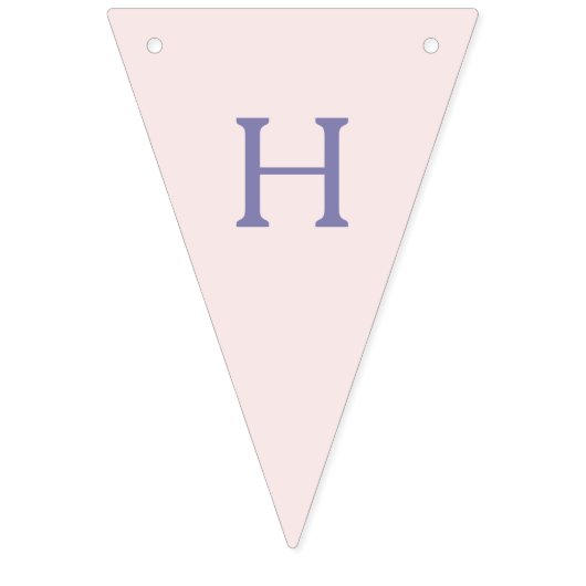 Unicorn florale waterverf verjaardag vlaggetjes (Tweede vlag)