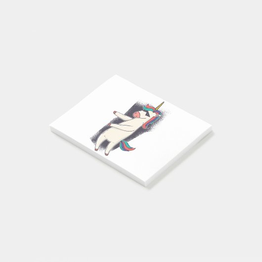 Unicorn Floss Dance Post-it® Notes (Schuin)