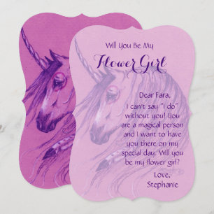 Unicorn Flower Invitation cheval natif Brown