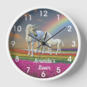 Unicorn Foal and Moeder Rainbow Gepersonaliseerd (Voorkant)