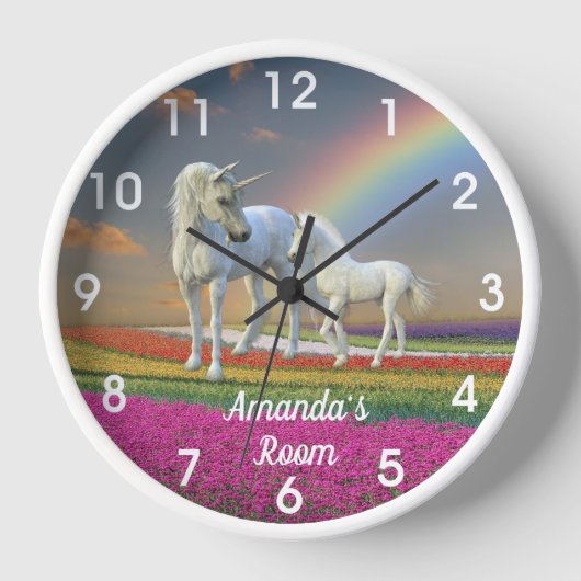Unicorn Foal and Moeder Rainbow Gepersonaliseerd (Voorkant)