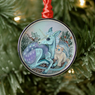 Unicorn Foal Cosy Cuddles Ornement de vacances