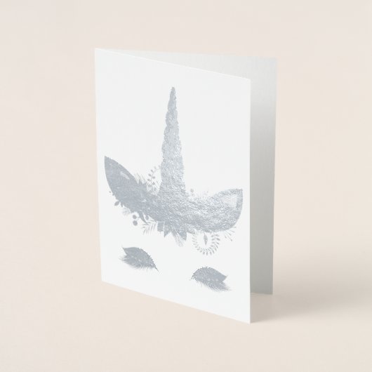 Unicorn Folie Kaarten (Voorkant)