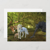 Unicorn Forest Defender Deer Werewolf Briefkaart (Voorkant / Achterkant)