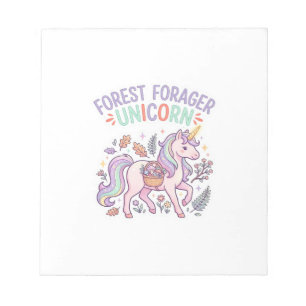Unicorn Forest Foerager Eenhoorn Grafisch ontwerp  Notitieblok