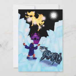 Unicorn Freedom divine Boy Snow Leopard Fantasy Aankondiging