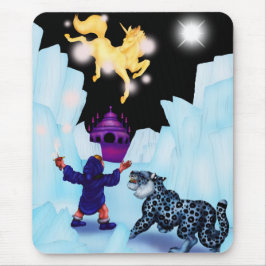 Unicorn Freedom Divine Boy Snow Leopard Fantasy An Muismat