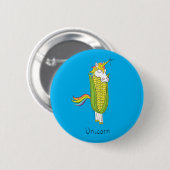 Unicorn Funny Corn Button Pin (Voorkant /achterkant)