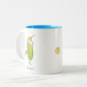 Unicorn Funny Corn Coffee Mok (Voorkant links)