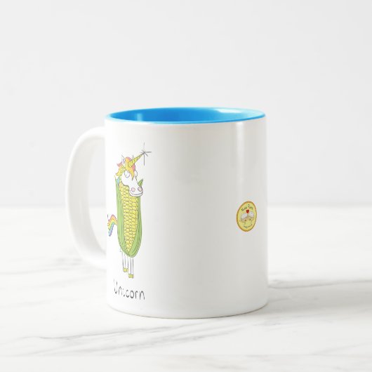 Unicorn Funny Corn Coffee Mug (Devant gauche)