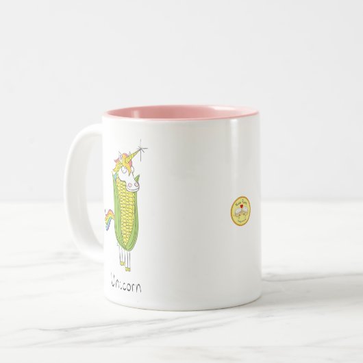 Unicorn Funny Corn Coffee Mug (Devant gauche)