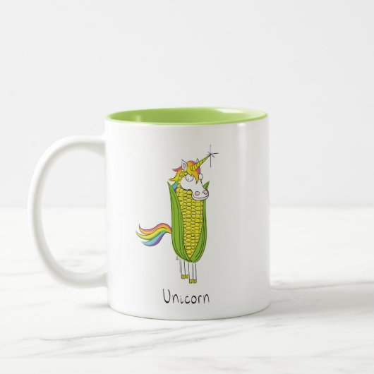 Unicorn Funny Corn Coffee Mug (Gauche)
