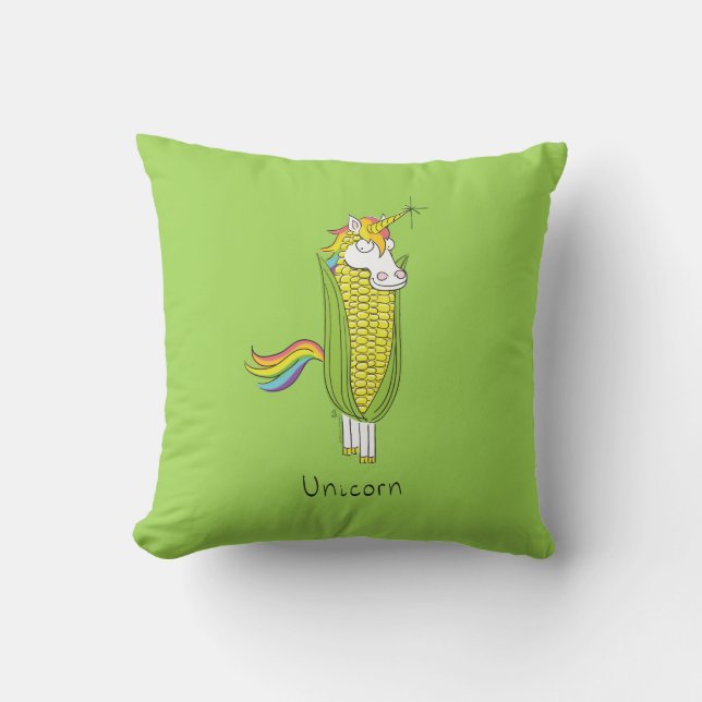 Unicorn Funny Corn Coussin (Recto)