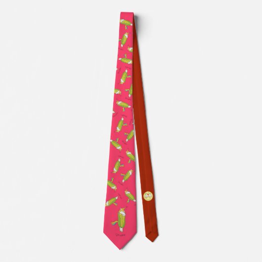 Unicorn Funny Corn Cravate masculine (Devant)