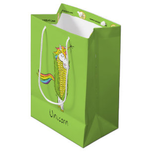 Unicorn Funny Corn Gift Bag Medium Cadeauzakje