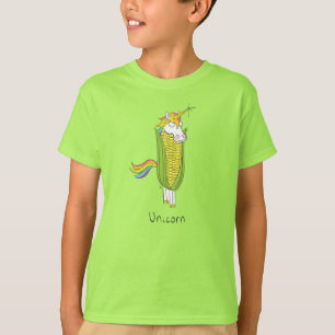 Unicorn Funny Corn Kind's Boy's T-shirt