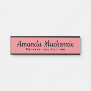 Unicorn Funny Kantoor Deursign voor haar Deurbordje