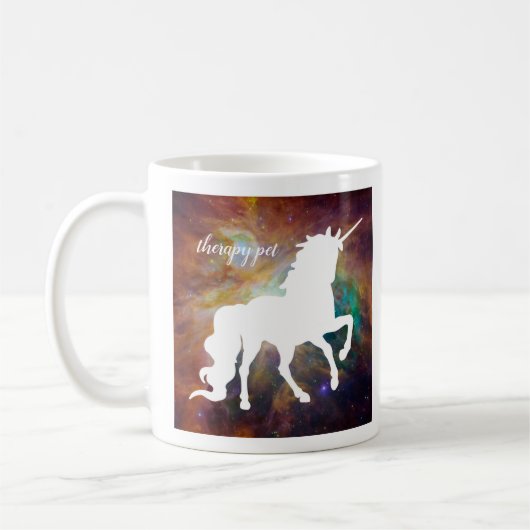 Unicorn Galaxy Therapy Pet Koffiemok (Links)