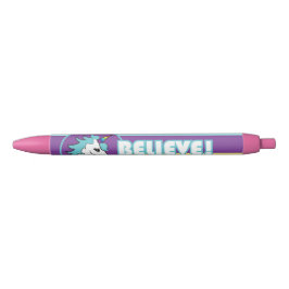 Unicorn "GELOOF!" Zwarte Inkt Pen