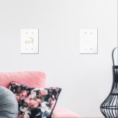 Unicorn Gepersonaliseerd naam print set van 2 (Woonkamer)