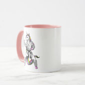 Unicorn Girl Karate Ninja Mok (Voorkant links)