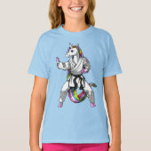 Unicorn Girl Karate Ninja T-shirt (Voorkant)