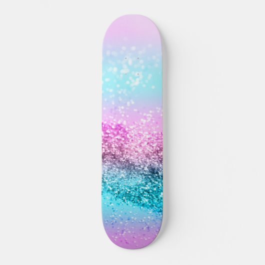 Unicorn Girls Glitter #16 Skateboard (Voorkant)