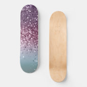 Unicorn Girls Glitter #6 #shiny #pastel Skateboard (Voorkant)