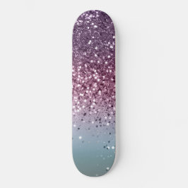 Unicorn Girls Glitter #6 #shiny #pastel Skateboard