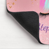 Unicorn Girly Blush Pink Glitter Roos Gold Muismat (Hoek)