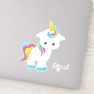 Unicorn girly sticker