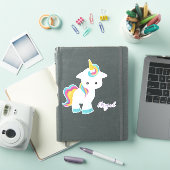 Unicorn girly sticker (iPad Cover)
