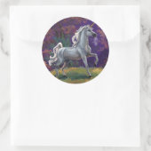 Unicorn Glade Ronde Sticker (Tas)
