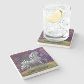 Unicorn Glade Stenen Onderzetter (Zijkant)