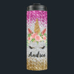 Unicorn Glitter<br><div class="desc">Easily personalize this beautifully designed unicorn glitter thermal with your own name or information. Please note there is no actual glitter printed on this tumbler. It's only printed.</div>