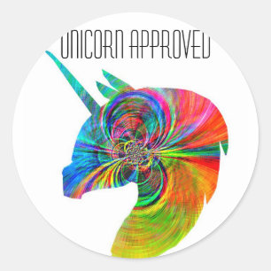 Unicorn goedgekeurde Sticker